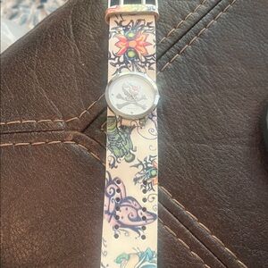 Colorful Tattoo-Inspired Watch Nemesis with leather band